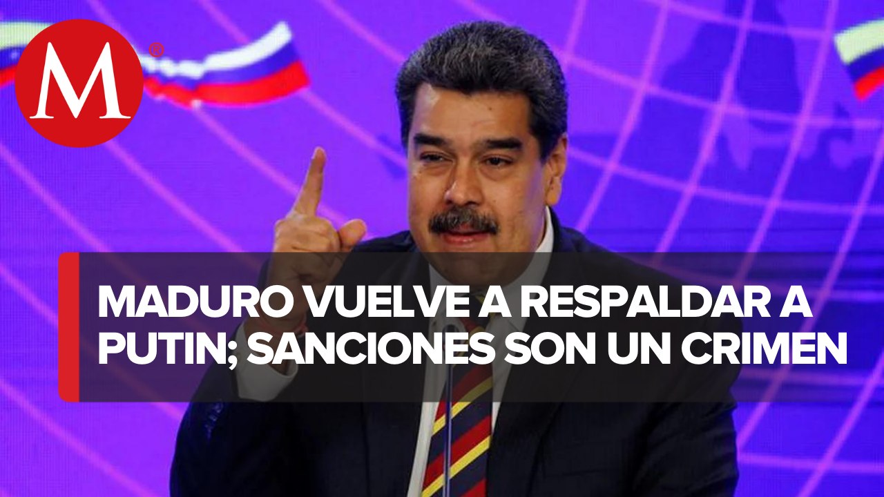Maduro critica sanciones a Rusia tras ataques a Ucrania; "es un crimen"