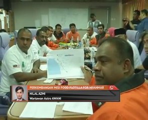 Perkembangan misi Food Flotilla For Myanmar