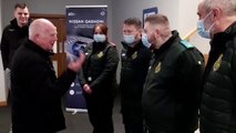 Frank Kelly meets the Nissan worker and paramedics who saved his life