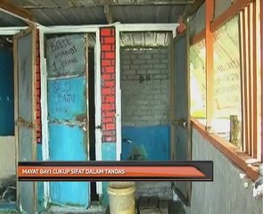 Mayat bayi cukup sifat dalam tandas