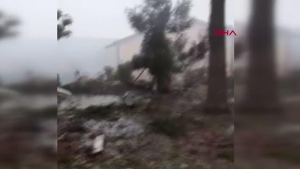 RİZE'DE AĞACA YILDIRIM DÜŞTÜ, EVDE YANGIN ÇIKTI