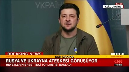 Ukrayna Cumhurbaşkanı Zelenski açıklamalarda bulundu