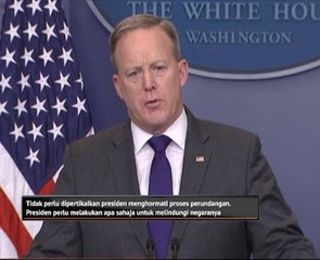 Presiden  Donald Trump hormat proses perundangan