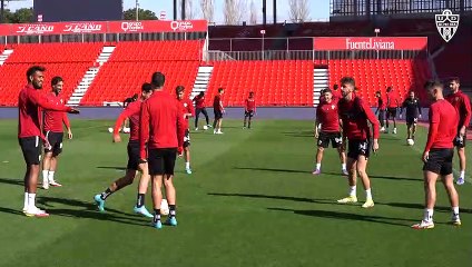 Entrenamiento UD Almería previo Zaragoza