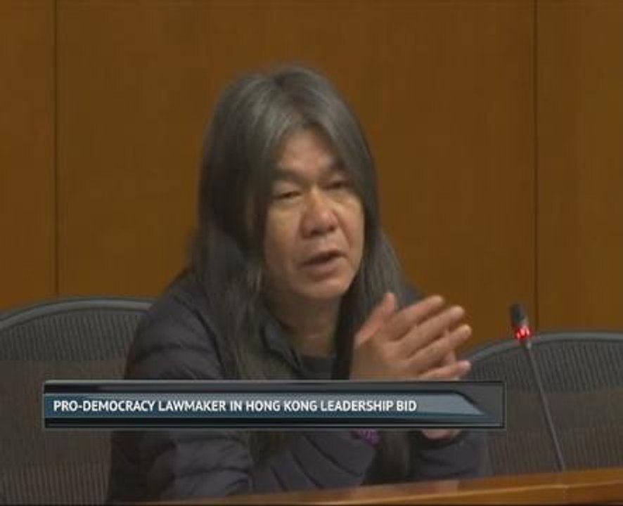 Pro-democracy lawmaker on Hong Kong leadership bid