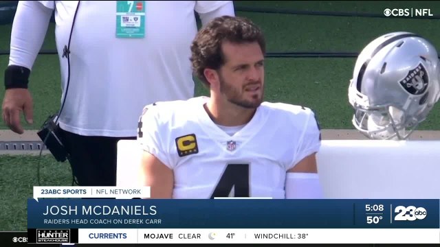 23ABC Sports Desk: New Raiders coach squashes rumors about Derek Carr's future; Condors lose in San Jose