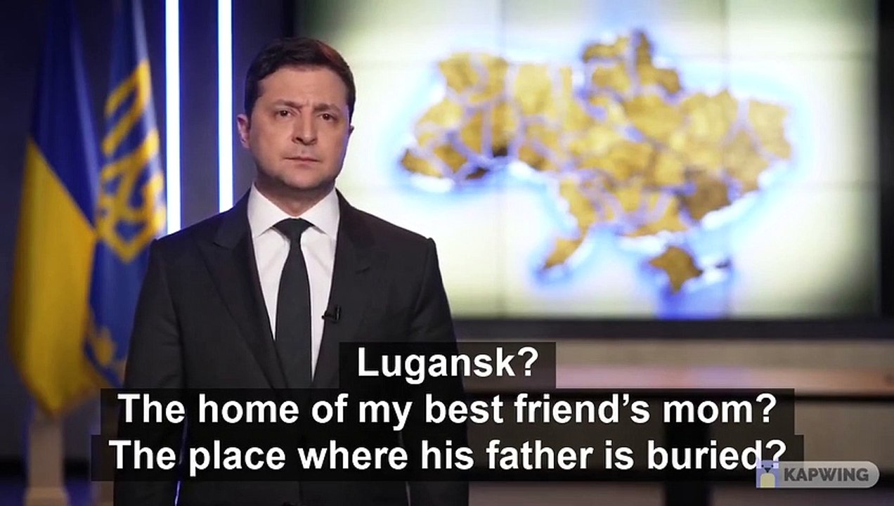 Nine minutes of absolute heartwarming and heartbreaking brilliance . By Volodymyr Zelenskyy,the President of Ukraine