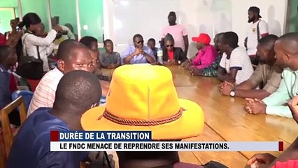 SUR LA DUREE DE LA TRANSITION LE FNDC  MENACE DE REPRENDRE SES MANIFESTATIONS