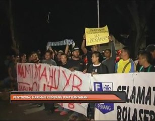 Penyokong Harimau Kumbang buat bantahan