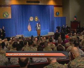 Donald Trump umum sokong NATO secara terbuka