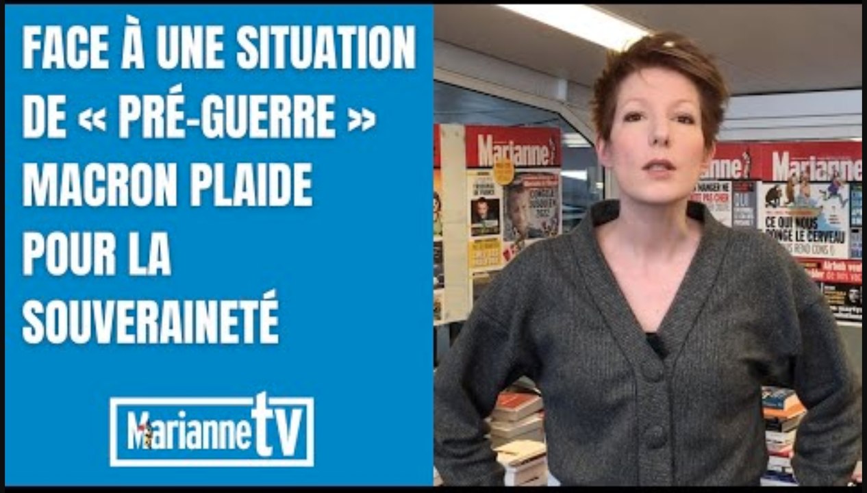 Face à une situation de « pré-guerre » Macron plaide pour la souveraineté