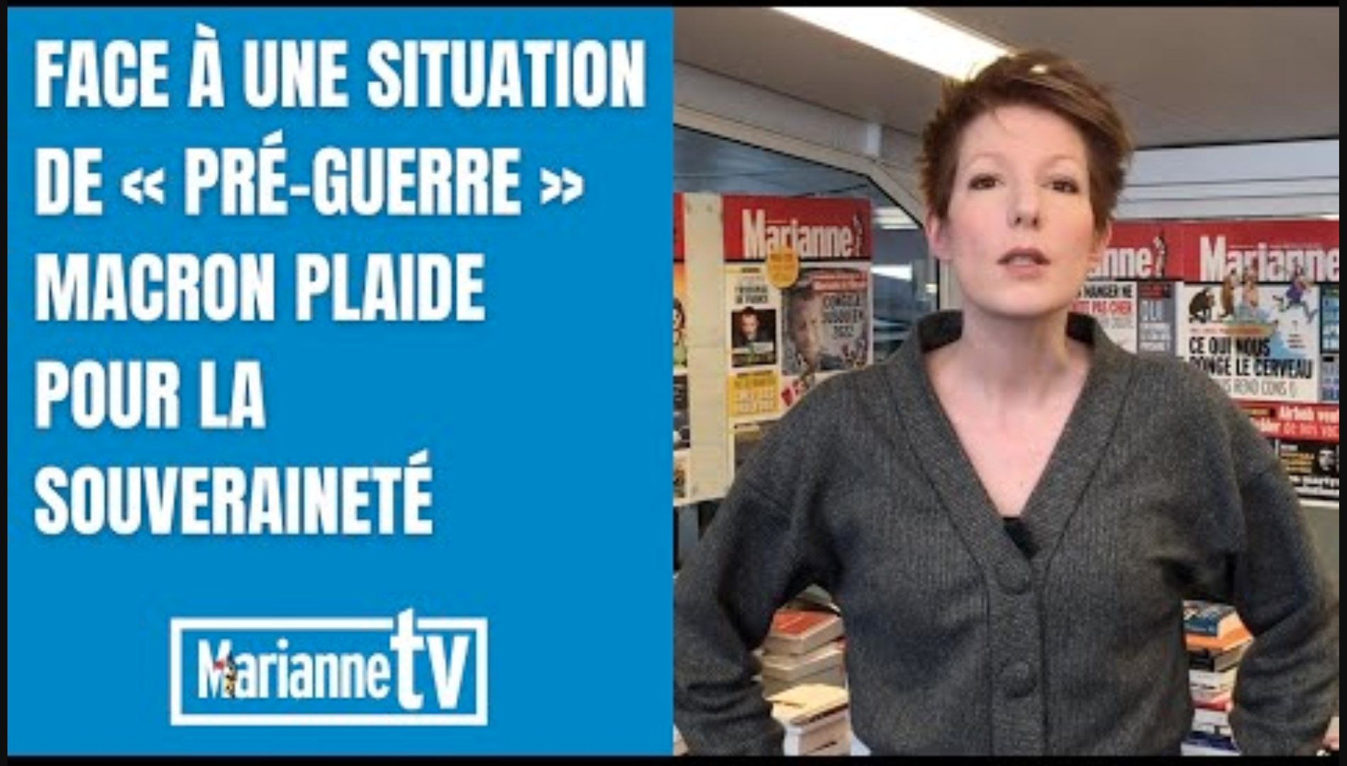 Face à une situation de « pré-guerre » Macron plaide pour la souveraineté
