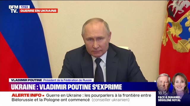 Vladimir Poutine: Nous combattons les néonazis