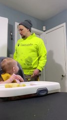 Baby with Fake Eyebrows Gets a Laugh From Father