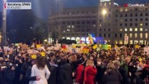 Catalães saem à rua em defesa da integridade ucraniana