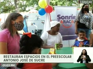 Alcaldía de Caracas inaugura Comedor Escolar Negra Matea del preescolar Antonio José de Sucre