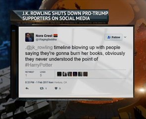 J.K. Rowling took at jibe at pro-Trump supporters on social media