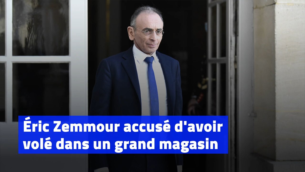 Éric Zemmour accusé d'avoir volé dans un grand...