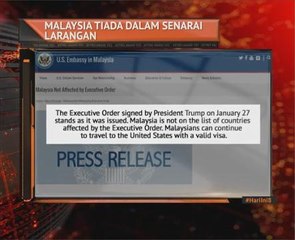 Malaysia kekal tiada dalam senarai larangan ke AS