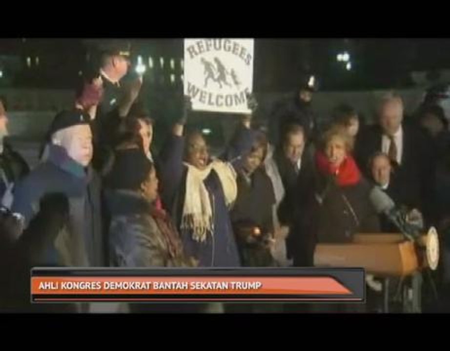 Ahli kongres demokrat bantah sekatan Donald Trump