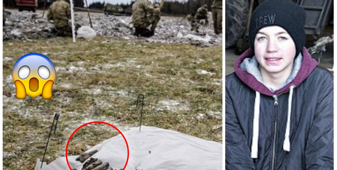 Cet adolescent danois découvre dans un champs les décombres d'un avion de la seconde guerre mondiale