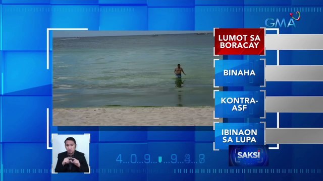 Lumot, muling lumitaw sa ilang baybayin ng Boracay | Saksi