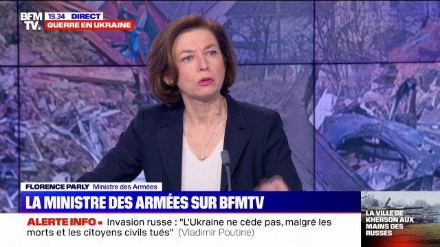 Florence Parly sur la guerre en Ukraine: Ce que l'on peut redouter, c'est l'intensification des bombardements
