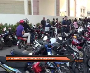 Kedah perluas Bar Kod cegah kecurian motosikal