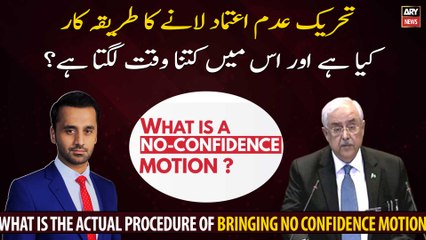 What is the procedure for bringing No-Confidence Motion and how long does it take?