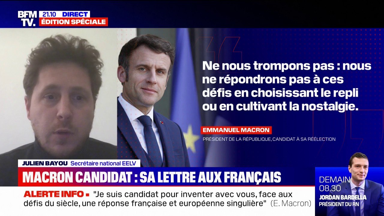 "Elle nuisait à tous les efforts des militantes et des militants écologistes": Julien Bayou réagit à l'exclusion de Sandrine Rousseau de la campagne de Yannick Jadot