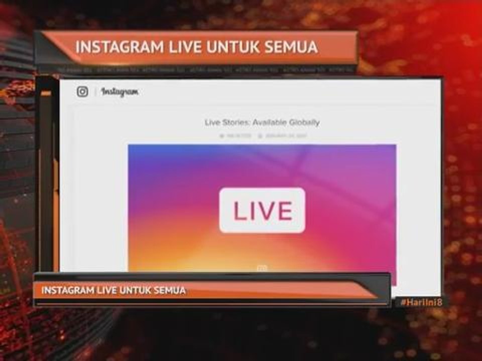 Instagram live untuk semua