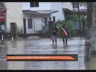Mangsa banjir di Johor, Perak meningkat
