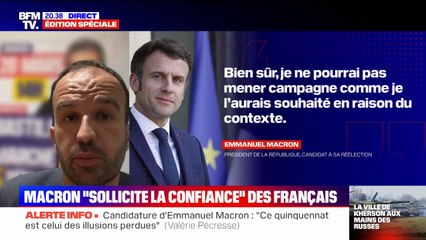 Manuel Bompard sur la candidature d'Emmanuel Macron: "On aurait pu s'attendre d'abord à une lettre d'excuses"