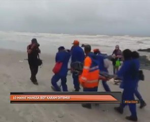 Sembilan mayat bot karam ditemui