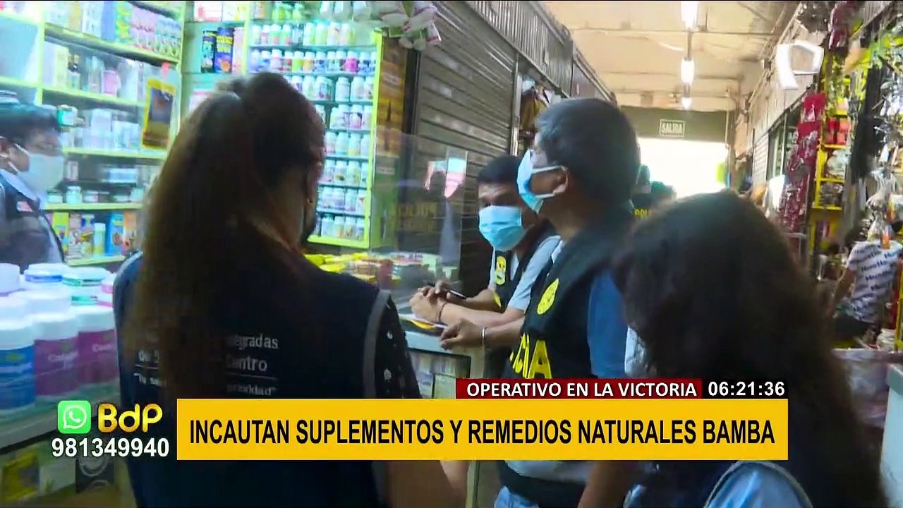 La Victoria: Incautan suplementos y medicamento...