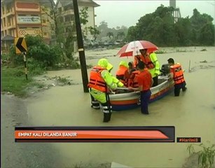 Kelantan empat kali dilanda banjir
