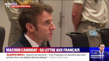 Emmanuel Macron annonce dans une "Lettre aux Français" être candidat pour un nouveau mandat