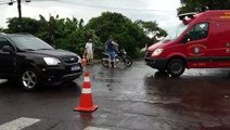 Ciclista fica ferido após colisão com carro no Parque São Paulo