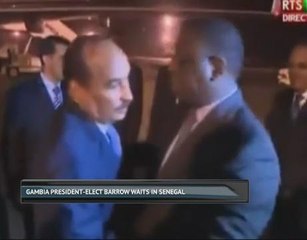 Gambia President-elect Barrow waits in Senegal