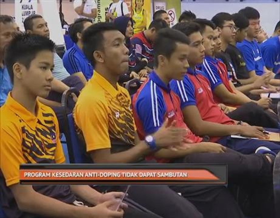 Program anti-doping tidak dapat sambutan