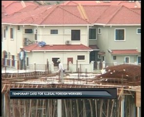 Temporary card for illegal foreign workers