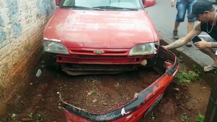 Grávida de seis meses, mulher fica ferida após acidente de trânsito em Cascavel