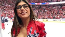 Mia Khalifa : frappée par un palet de hockey, ses seins en prennent un coup