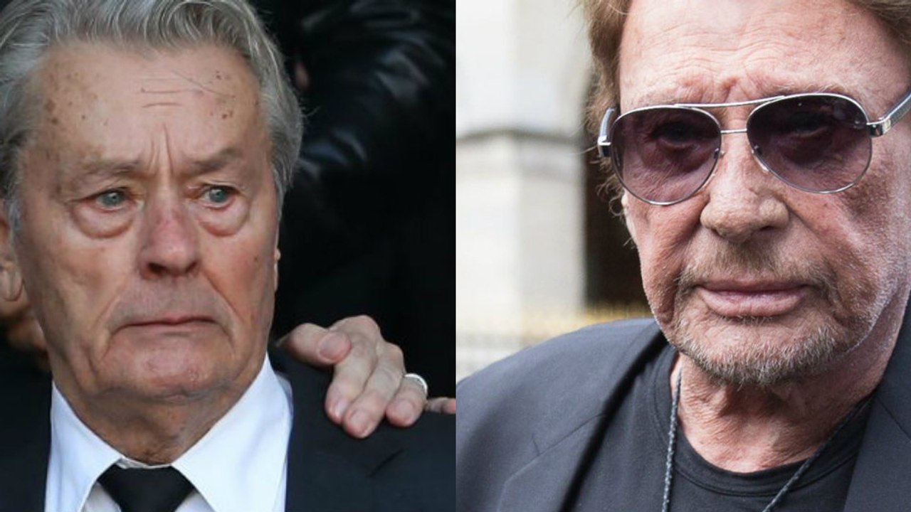 Johnny Hallyday : son geste bouleversant envers Alain Delon lors des obsèques de Mireille Darc