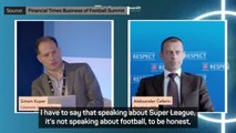 Super League revival 'complete nonsense' says UEFA president