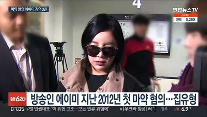 3번째 마약 범죄 방송인 에이미 징역3년…또 추방될까