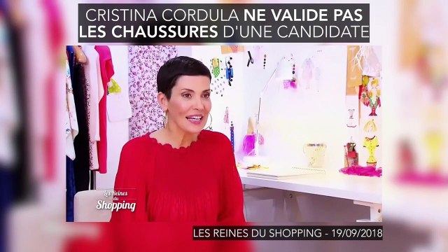 C'est trop mastock Cristina Cordula ne valide pas les chaussures d'une candidate des Reines du Shopping