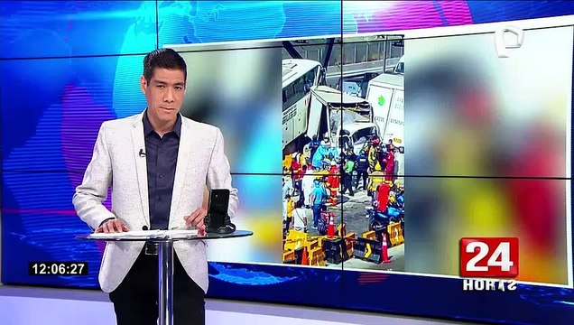 Línea Amarilla: accidente múltiple deja más de 10 heridos en Vía Evitamiento