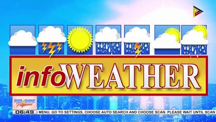 Download Video: INFO WEATHER | Easterlies, patuloy na nakaaapekto sa Southern Luzon at Visayas