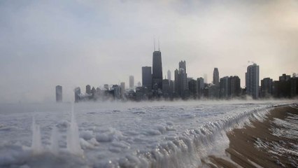 Les images impressionnantes de la vague de froid qui frappe les Etats-Unis